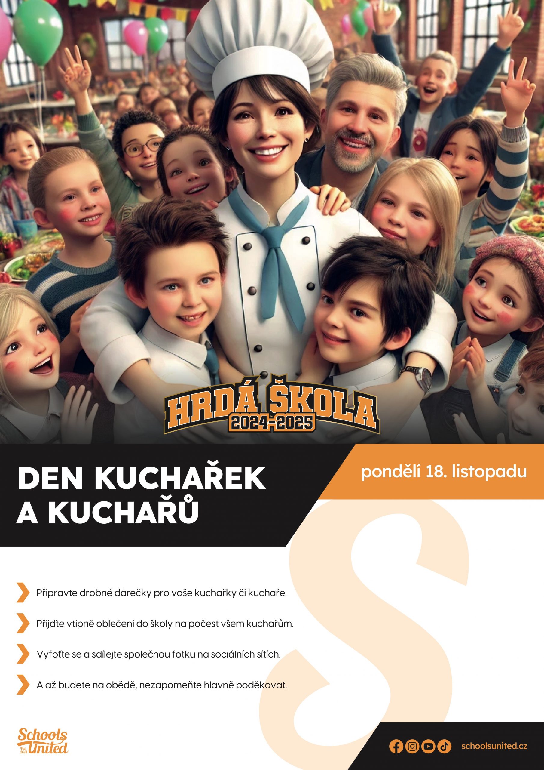 Hrdá škola – Den kuchařek a kuchařů